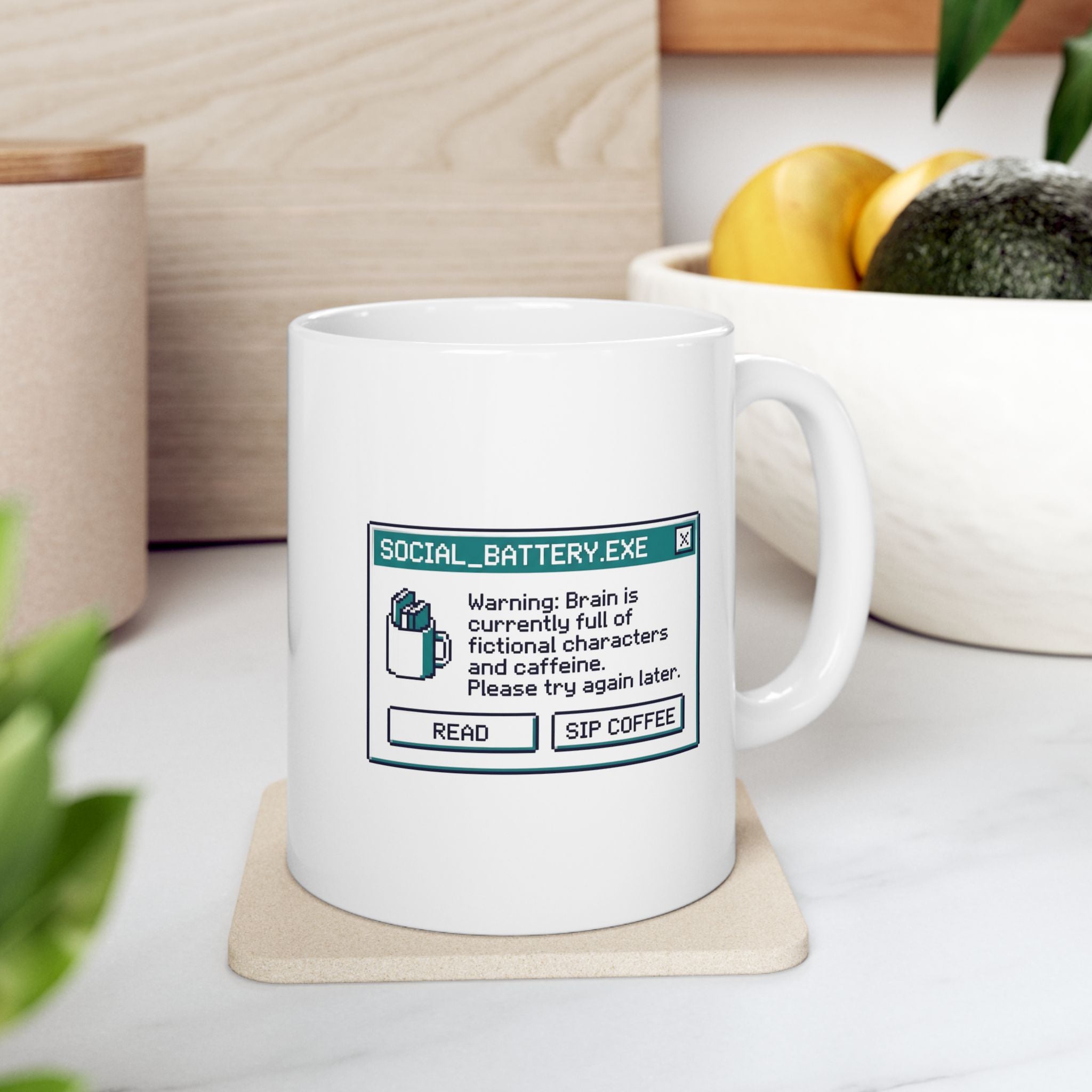 Social Battery Mug, (11oz, 15oz)