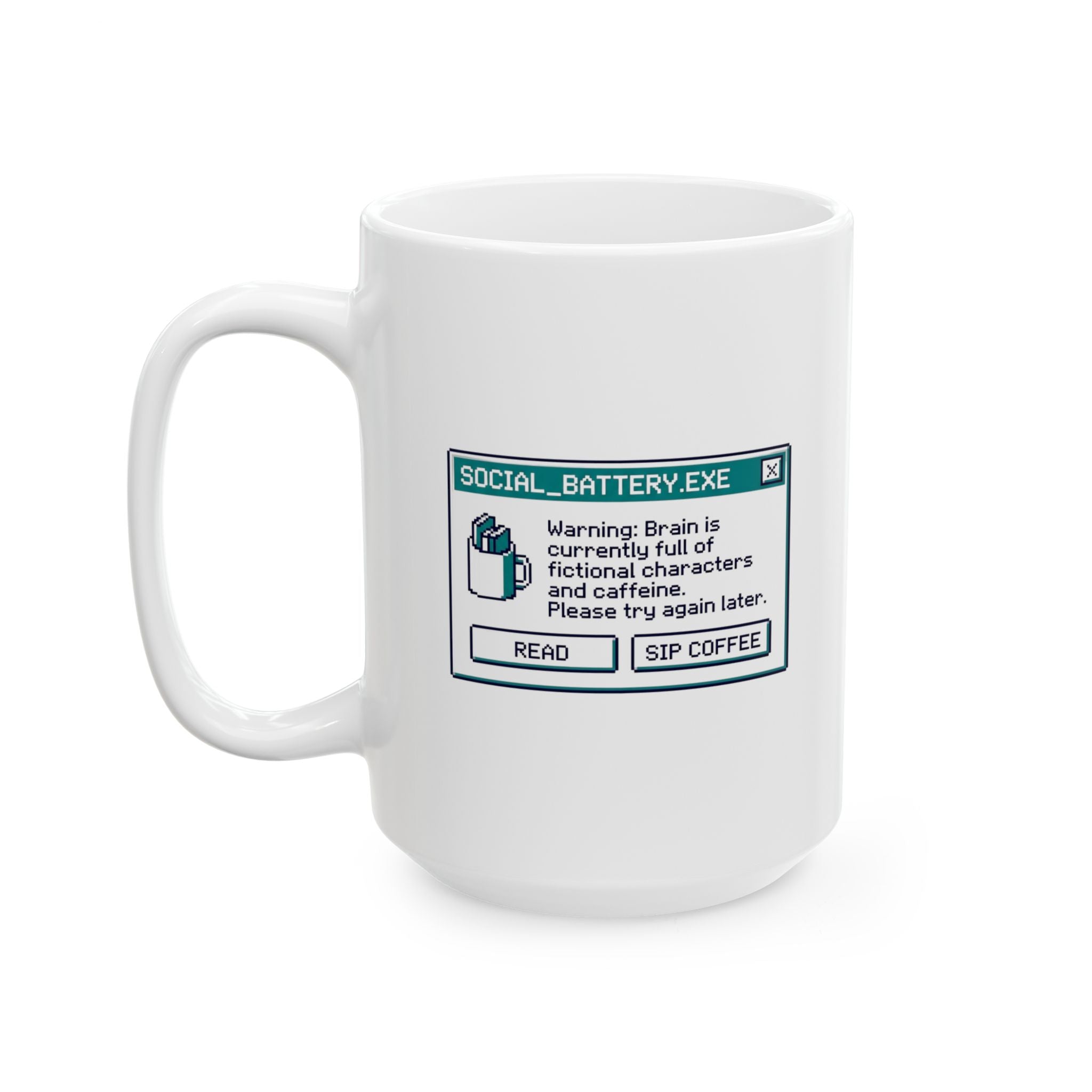 Social Battery Mug, (11oz, 15oz)