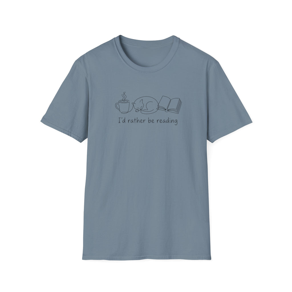 Cat Book Mug T-Shirt