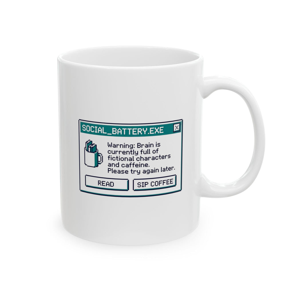 Social Battery Mug, (11oz, 15oz)