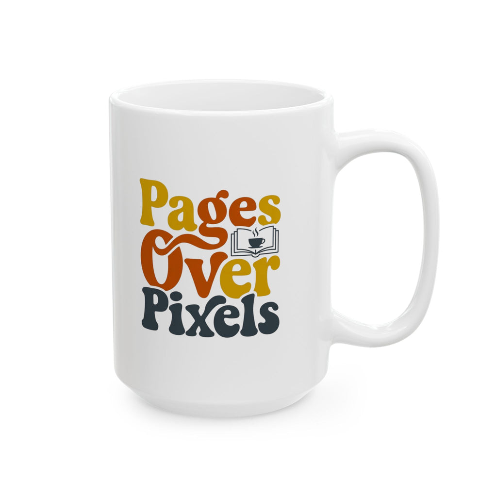 Pages Over Pixels Mug, (11oz, 15oz)