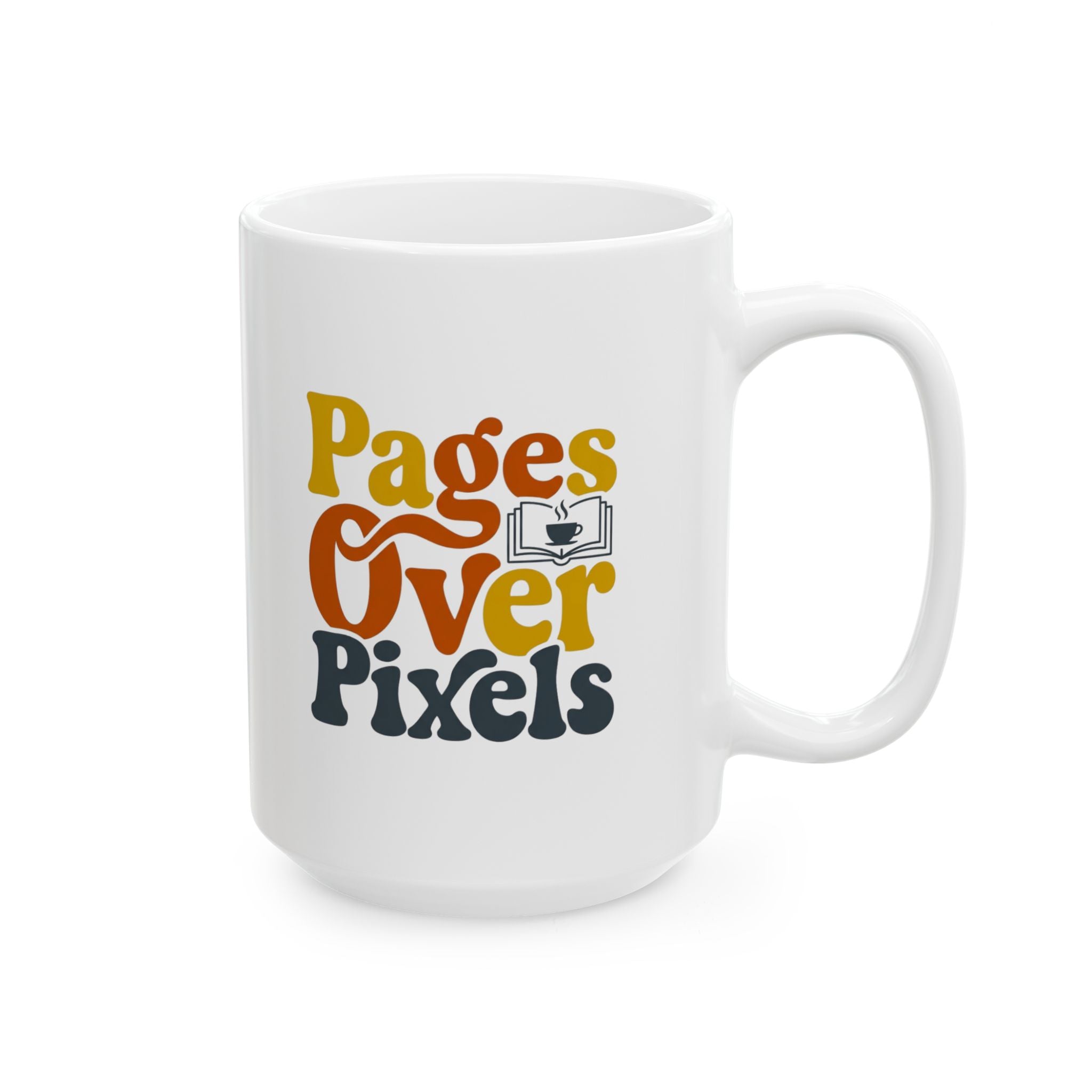 Pages Over Pixels Mug, (11oz, 15oz)