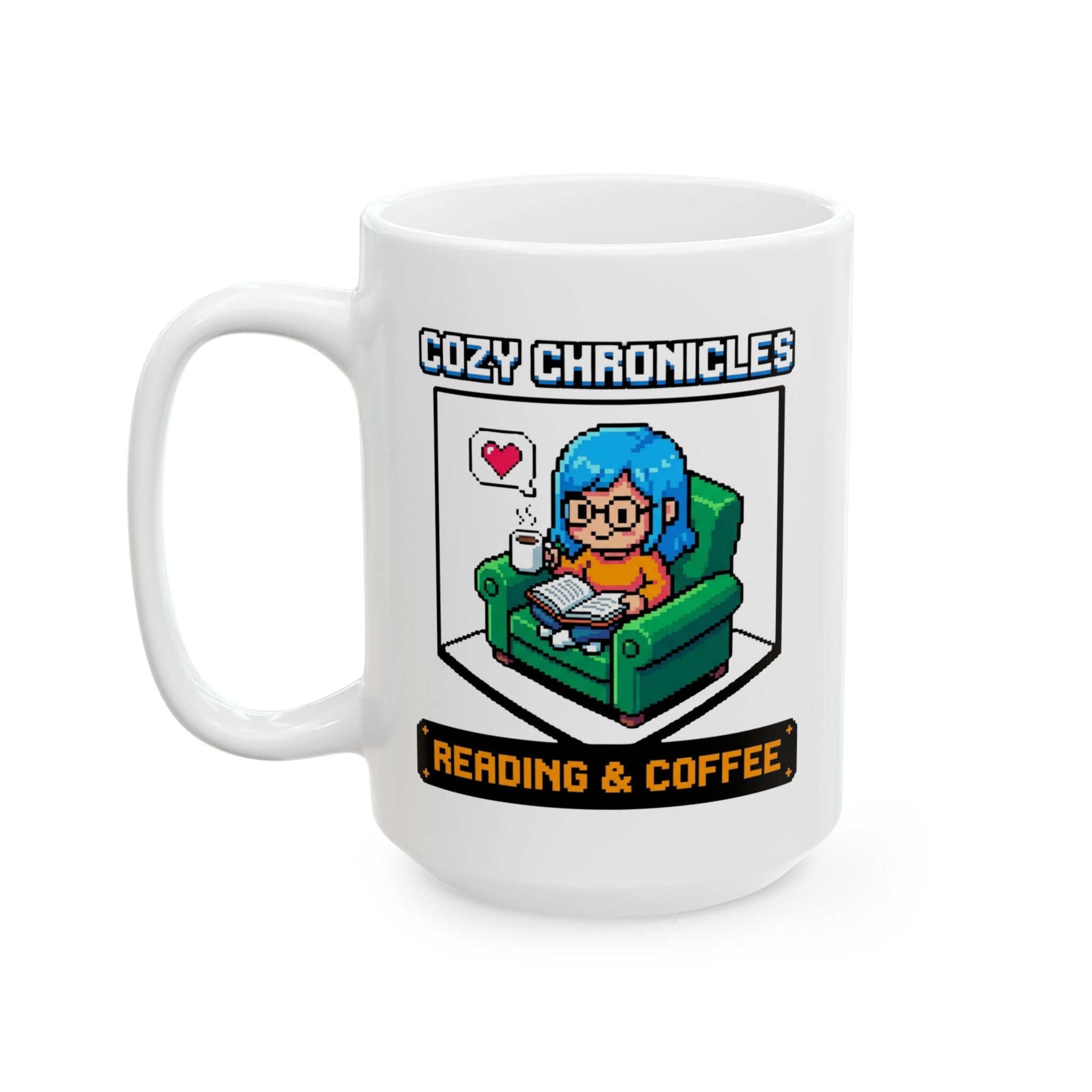 Cozy Chronicles Mug, (11oz, 15oz)