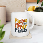 Pages Over Pixels Mug, (11oz, 15oz)