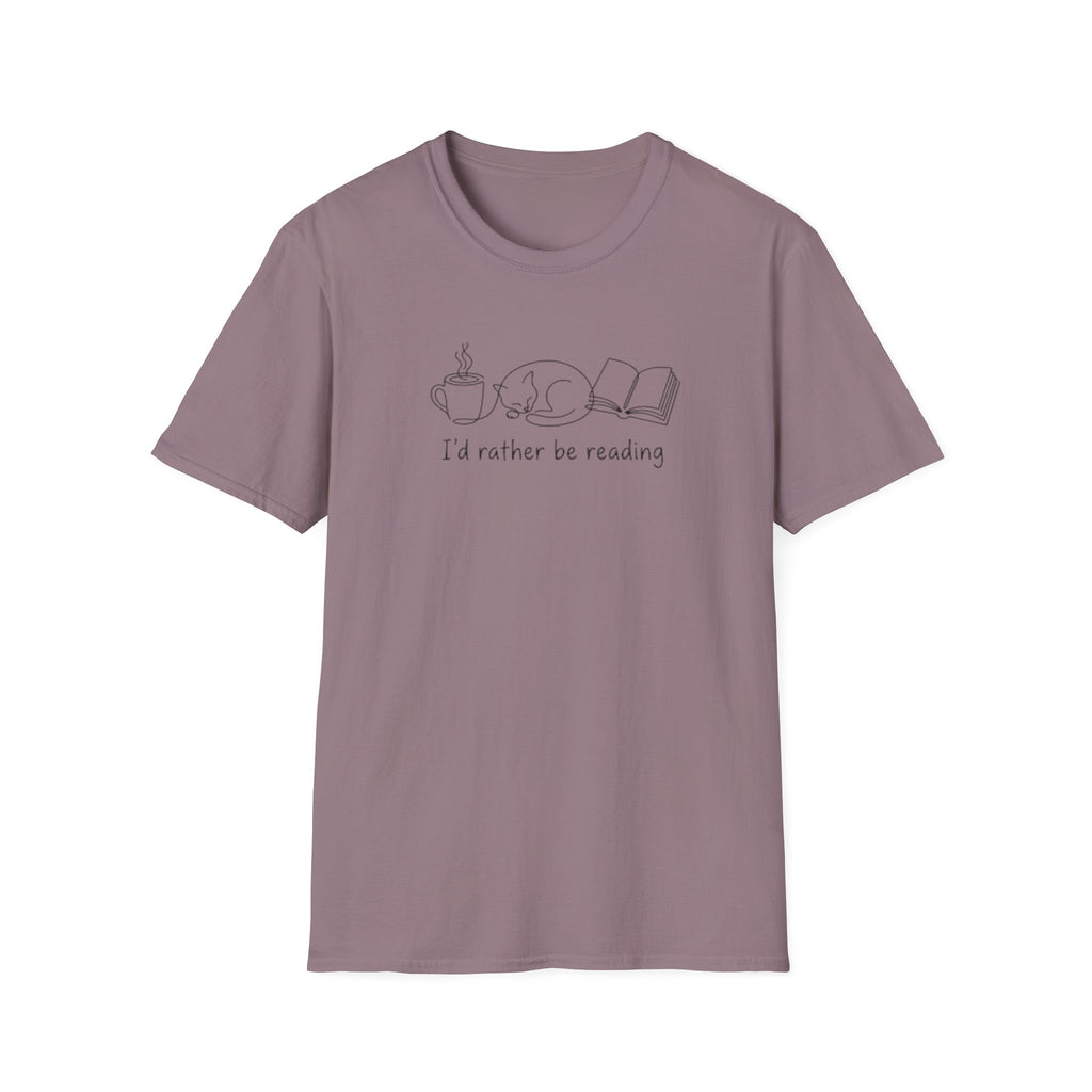 Cat Book Mug T-Shirt