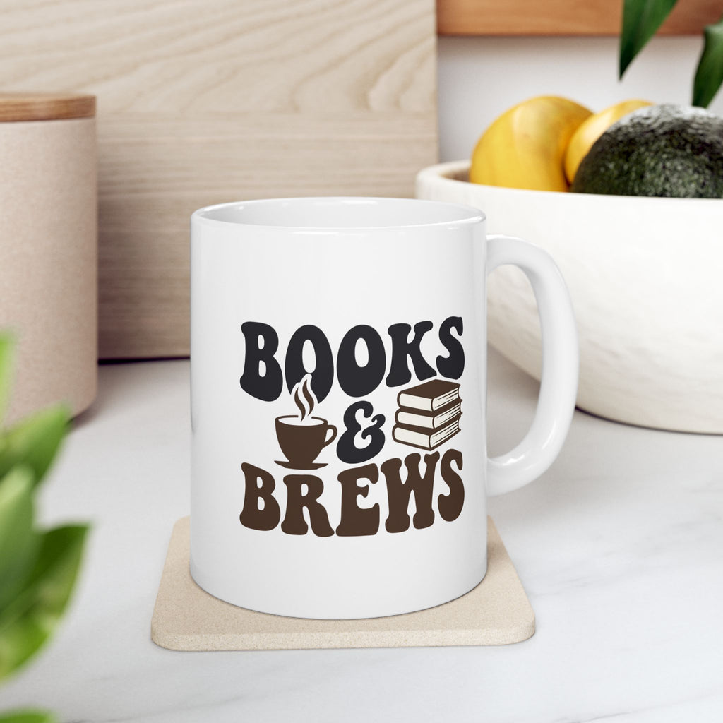 Books & Brews Mug, (11oz, 15oz)