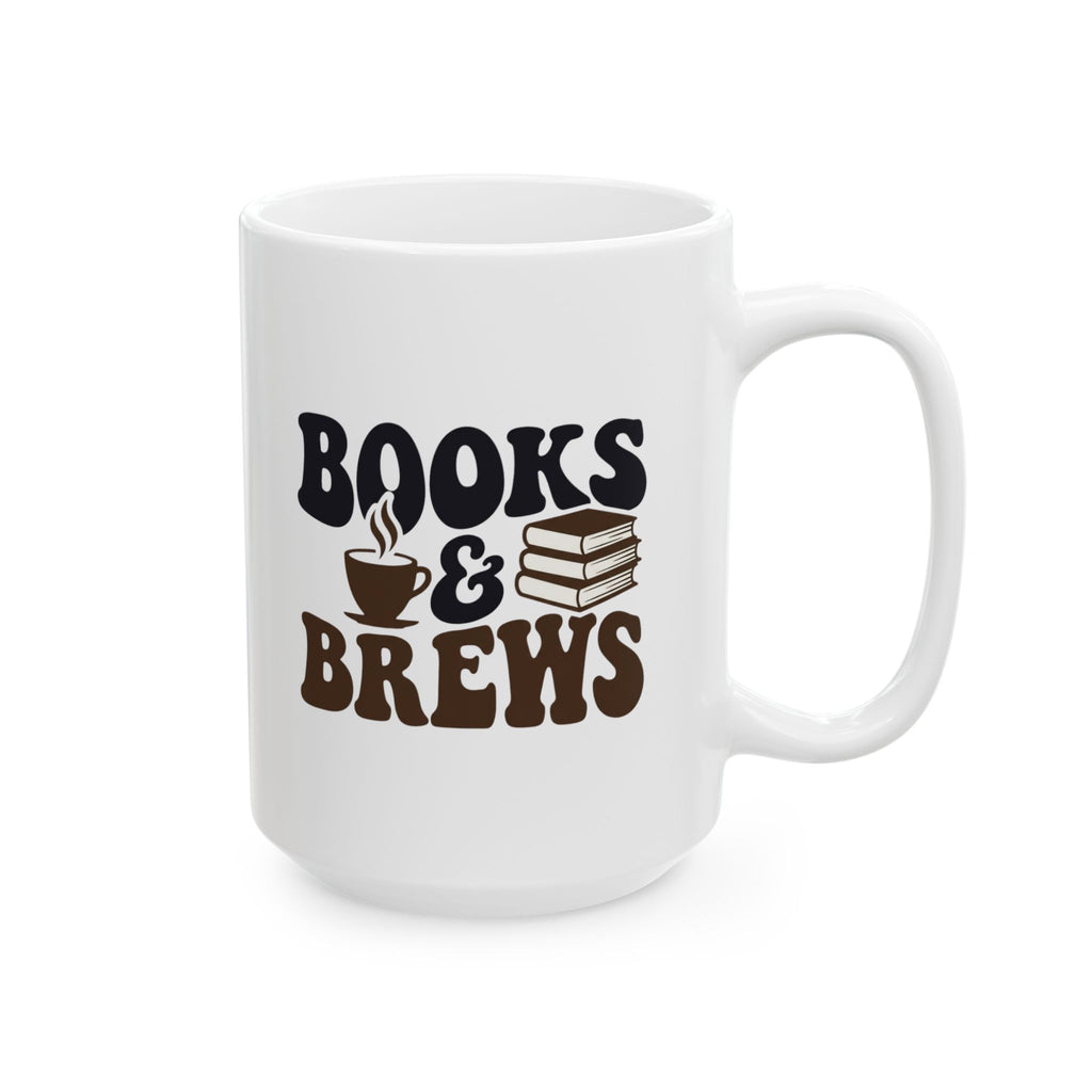 Books & Brews Mug, (11oz, 15oz)