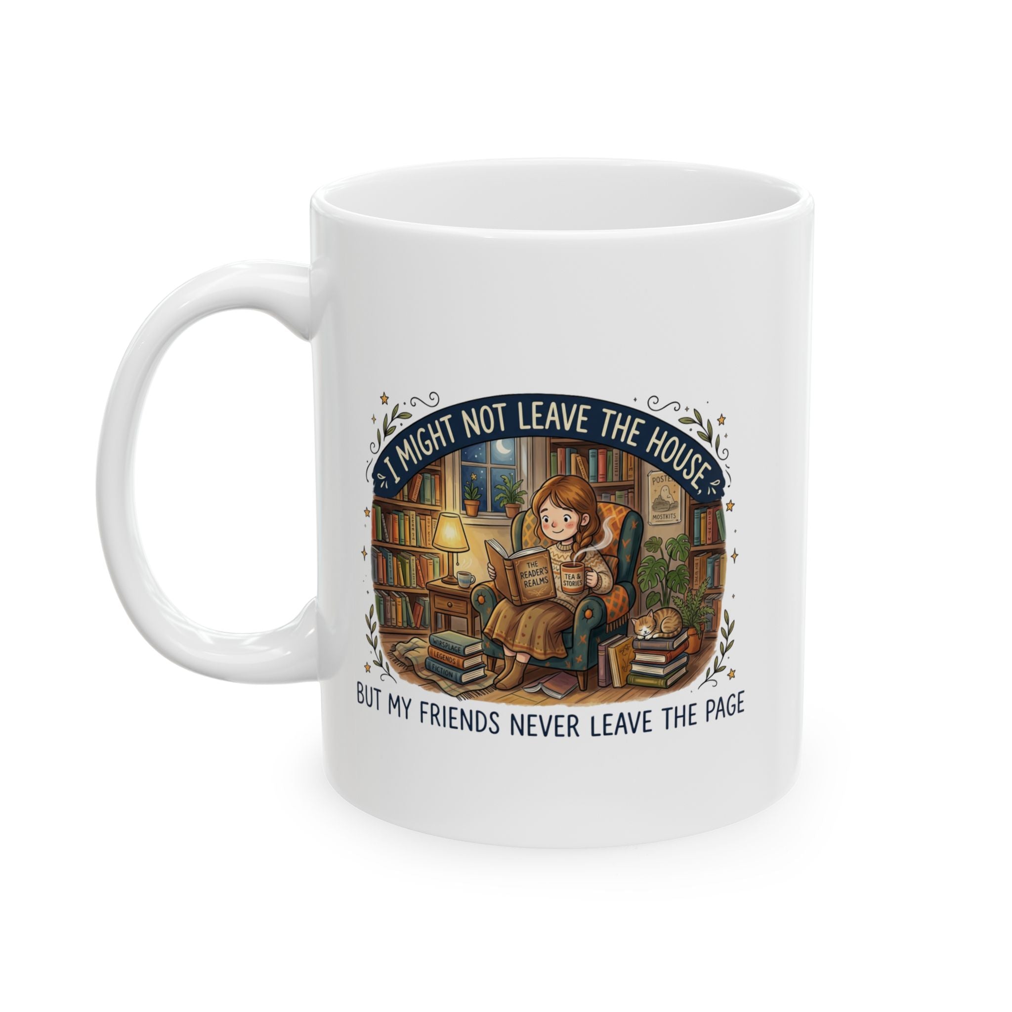Friends on the Page Mug, (11oz, 15oz)