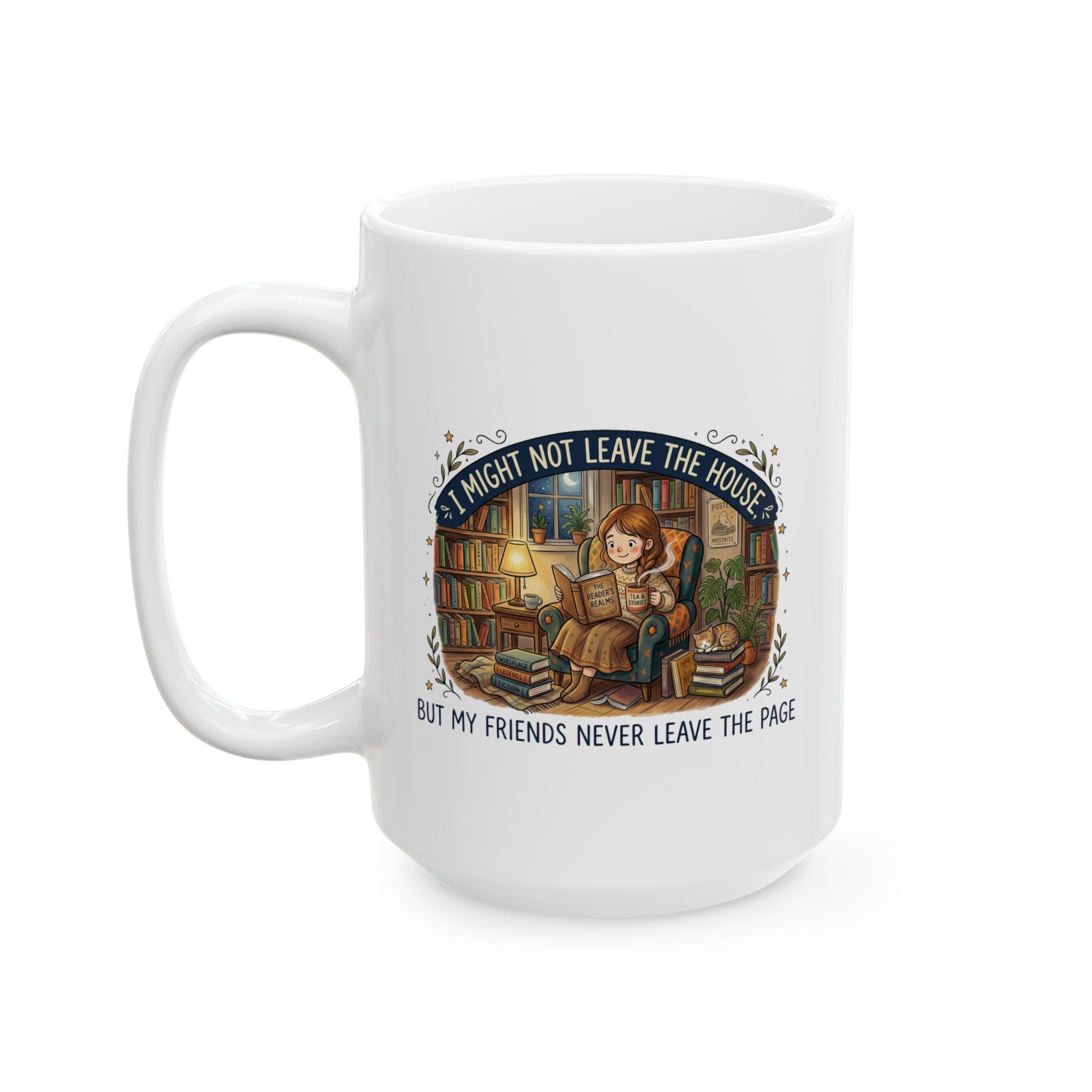 Friends on the Page Mug, (11oz, 15oz)