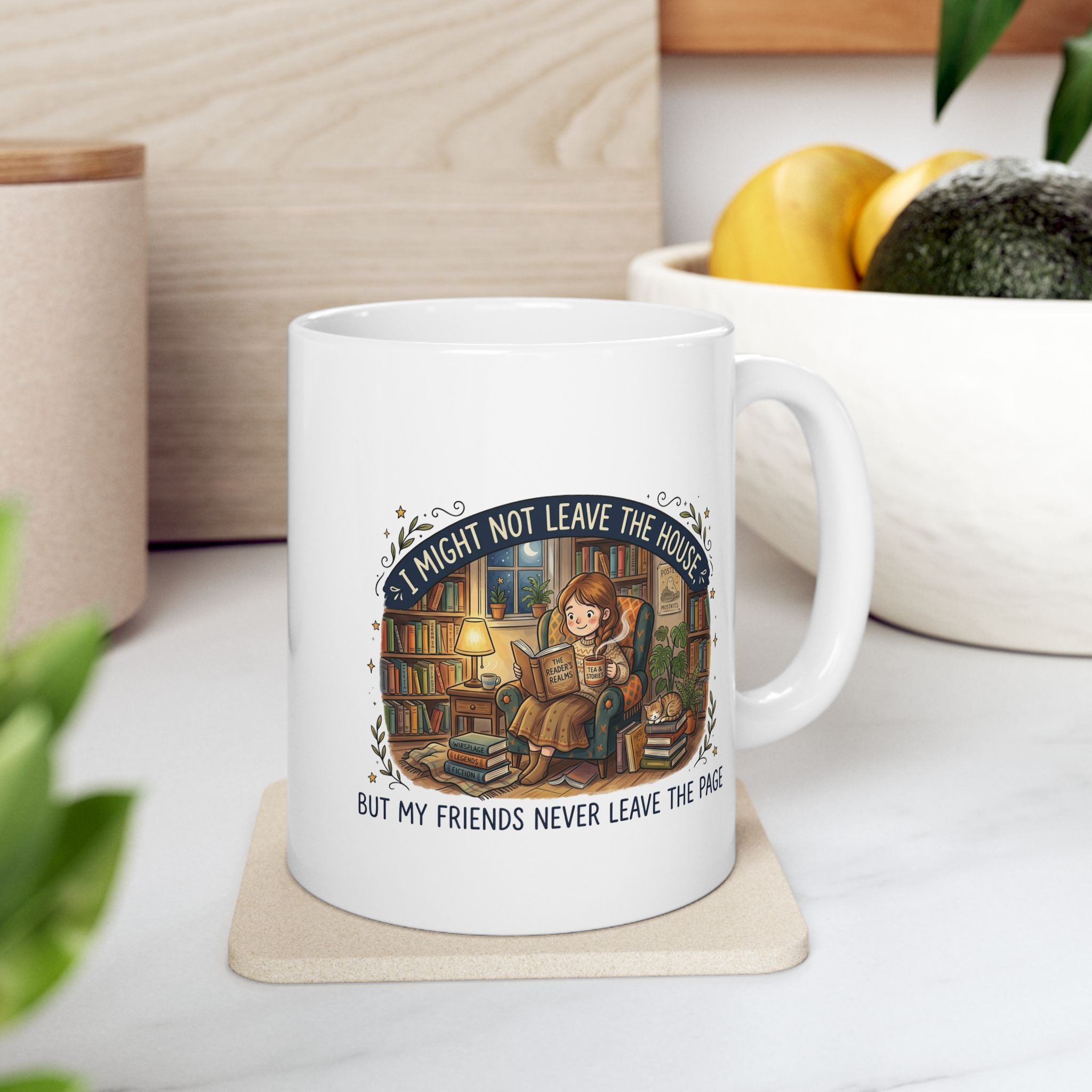 Friends on the Page Mug, (11oz, 15oz)