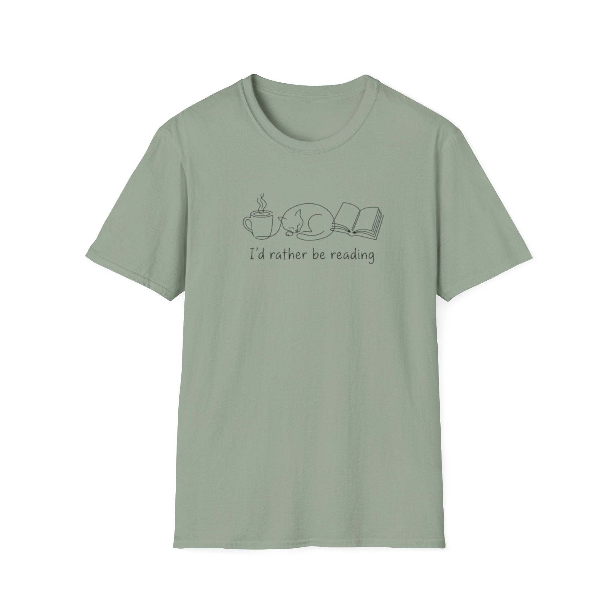 Cat Book Mug T-Shirt