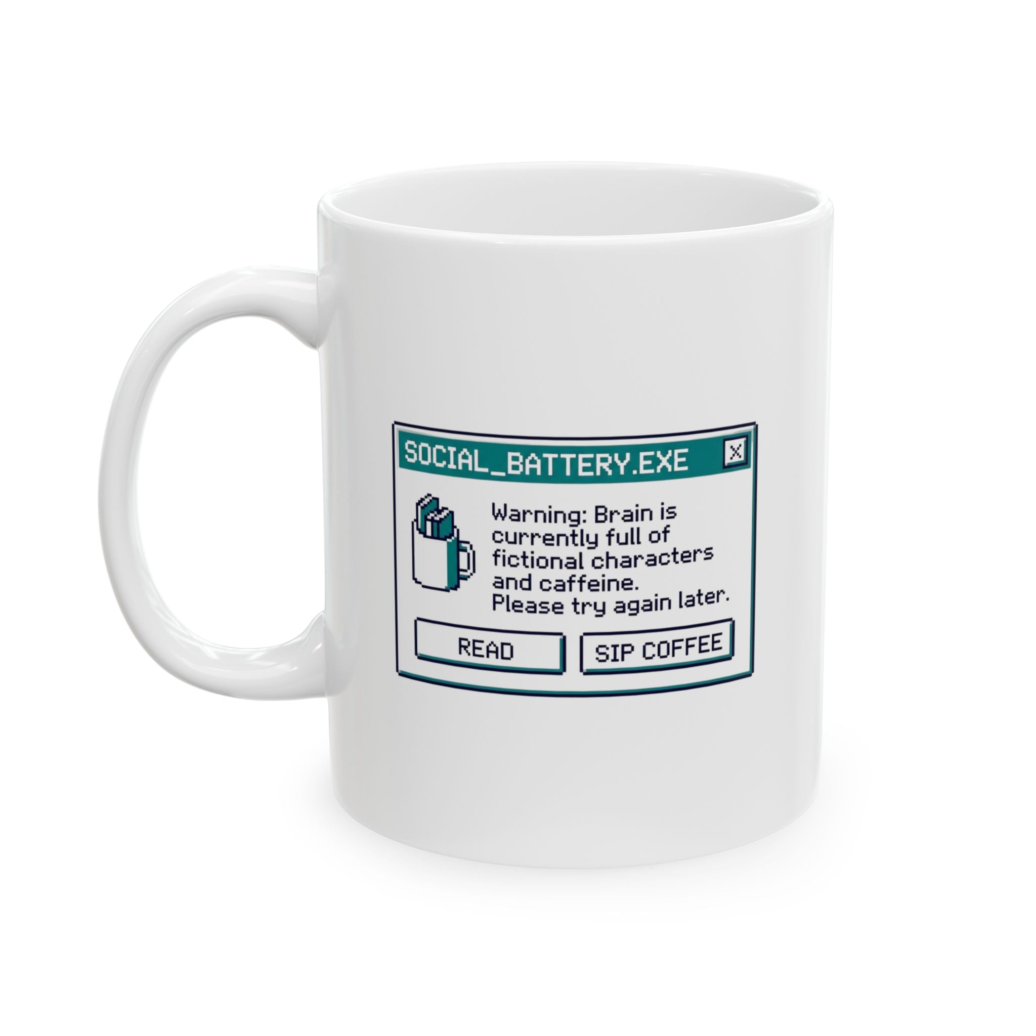 Social Battery Mug, (11oz, 15oz)