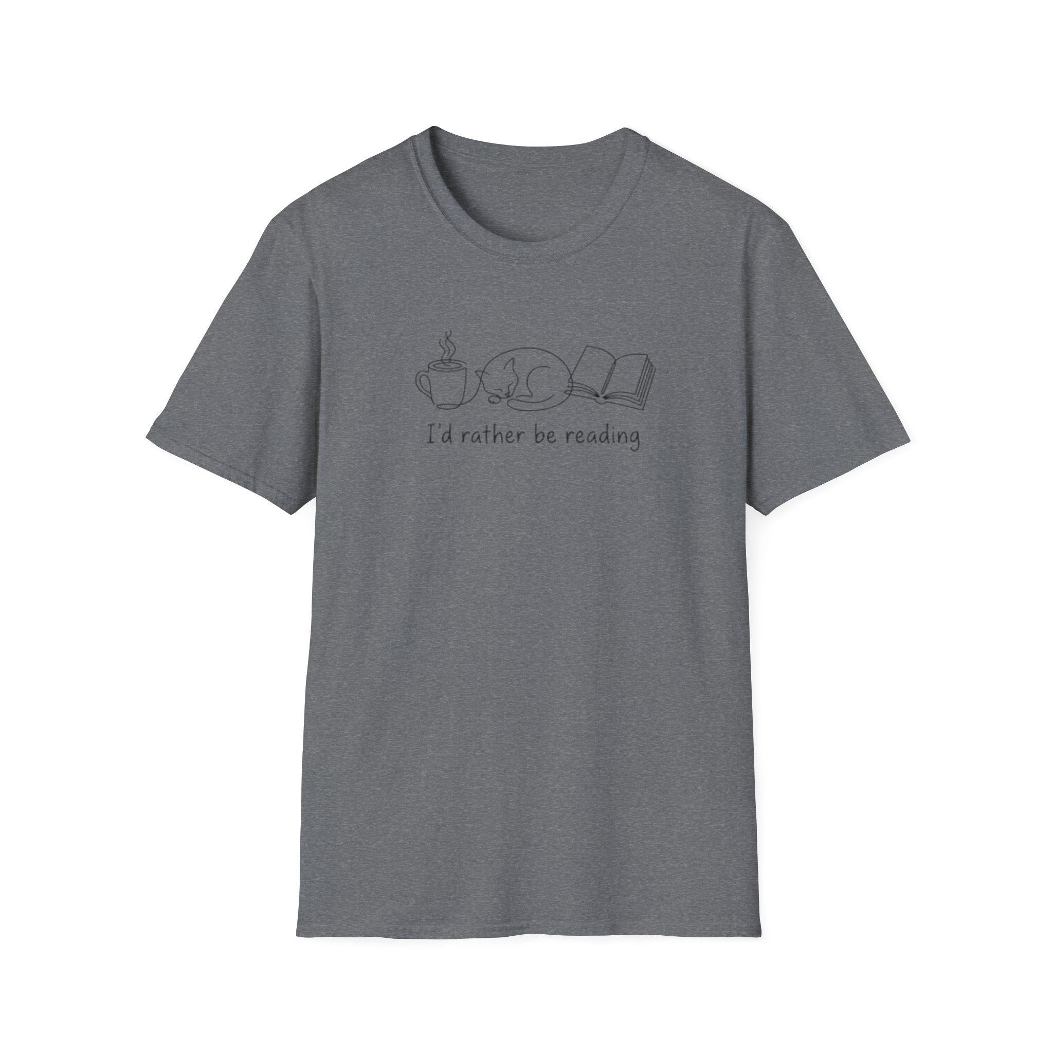 Cat Book Mug T-Shirt