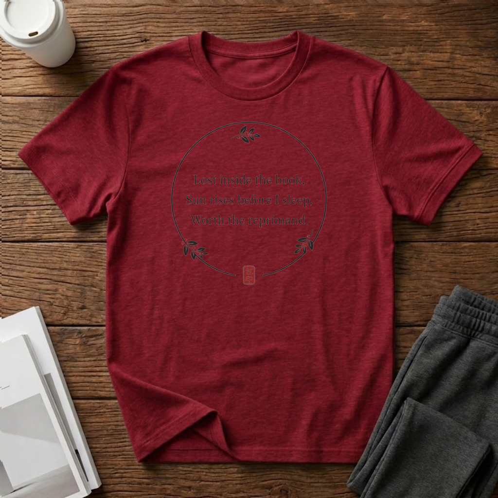 Lost Inside the Book Haiku T-Shirt