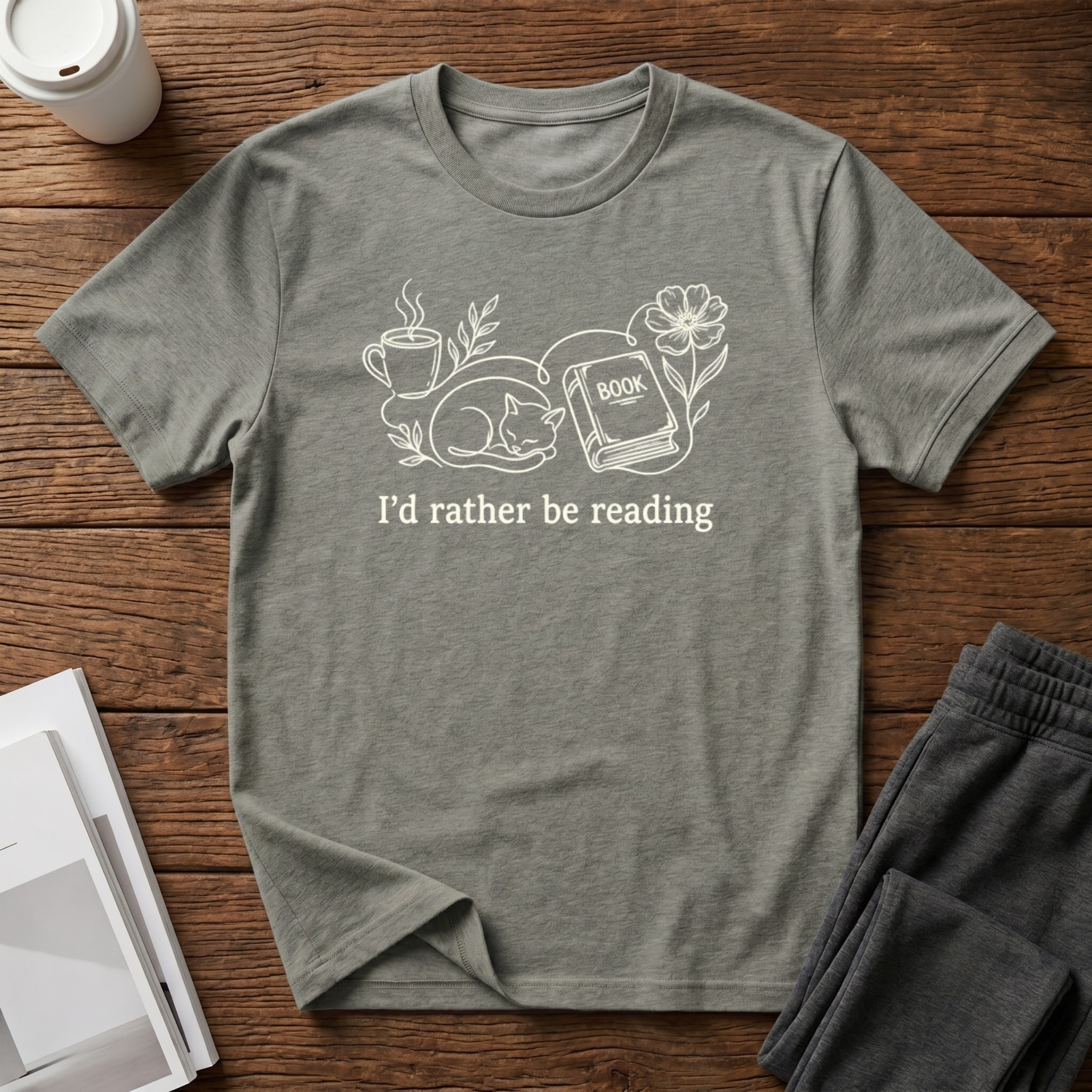 Book Cat T-Shirt
