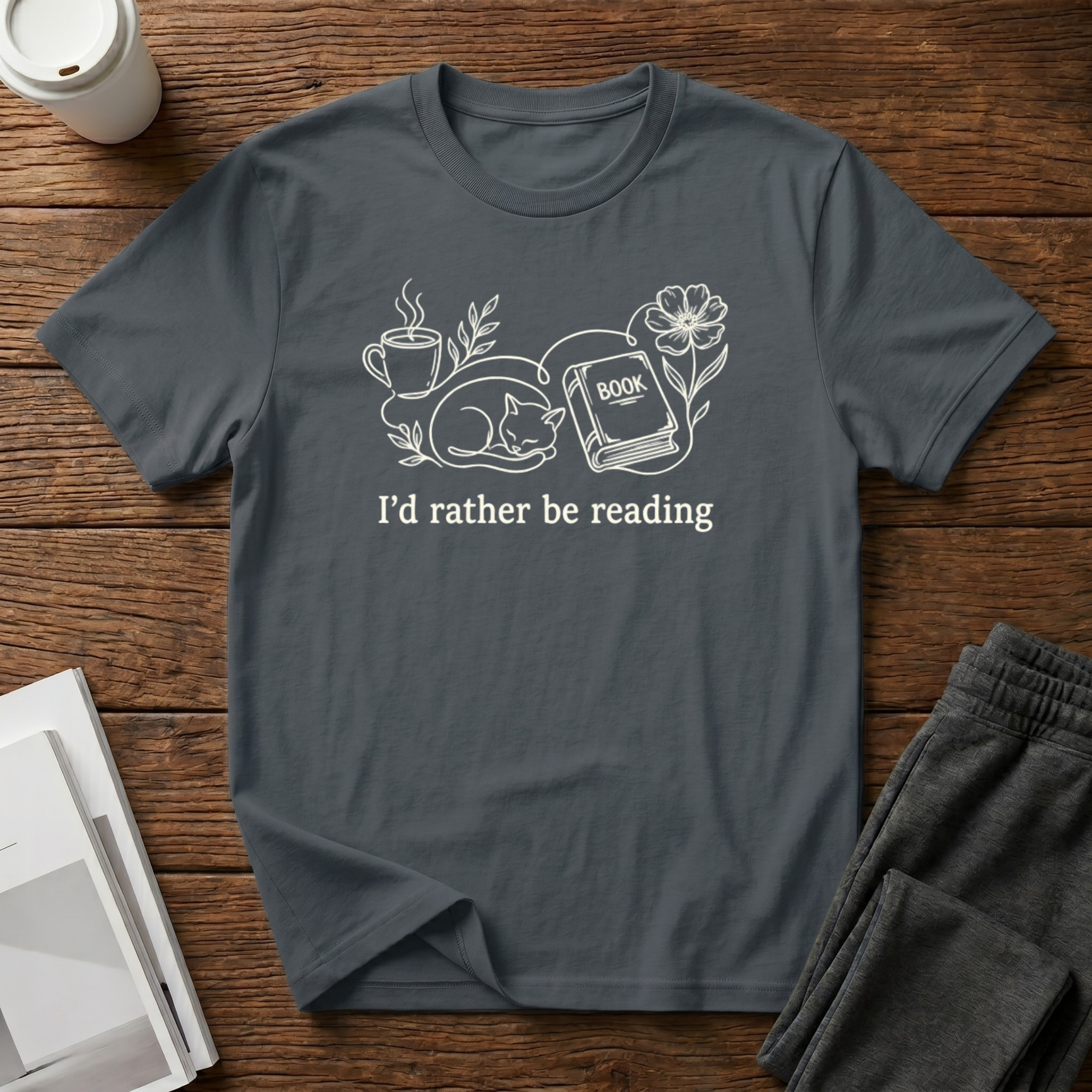 Book Cat T-Shirt