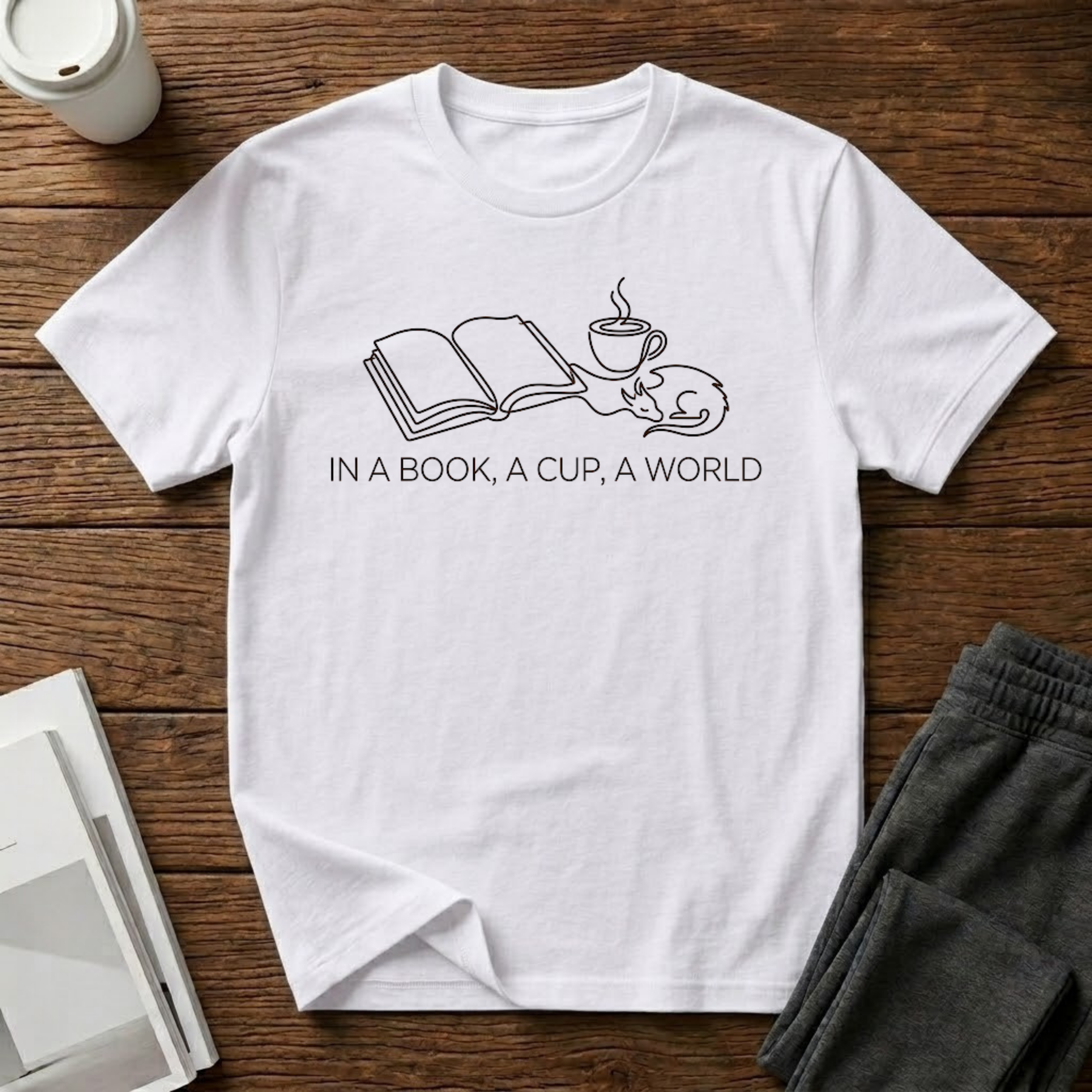 Book Cup World T-Shirt