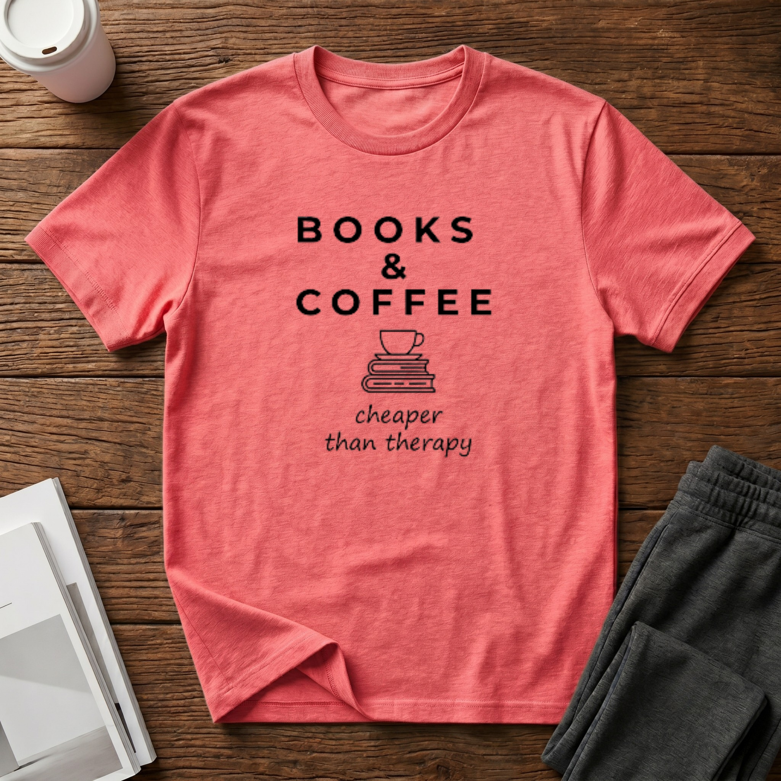 Books and Coffee T-Shirt