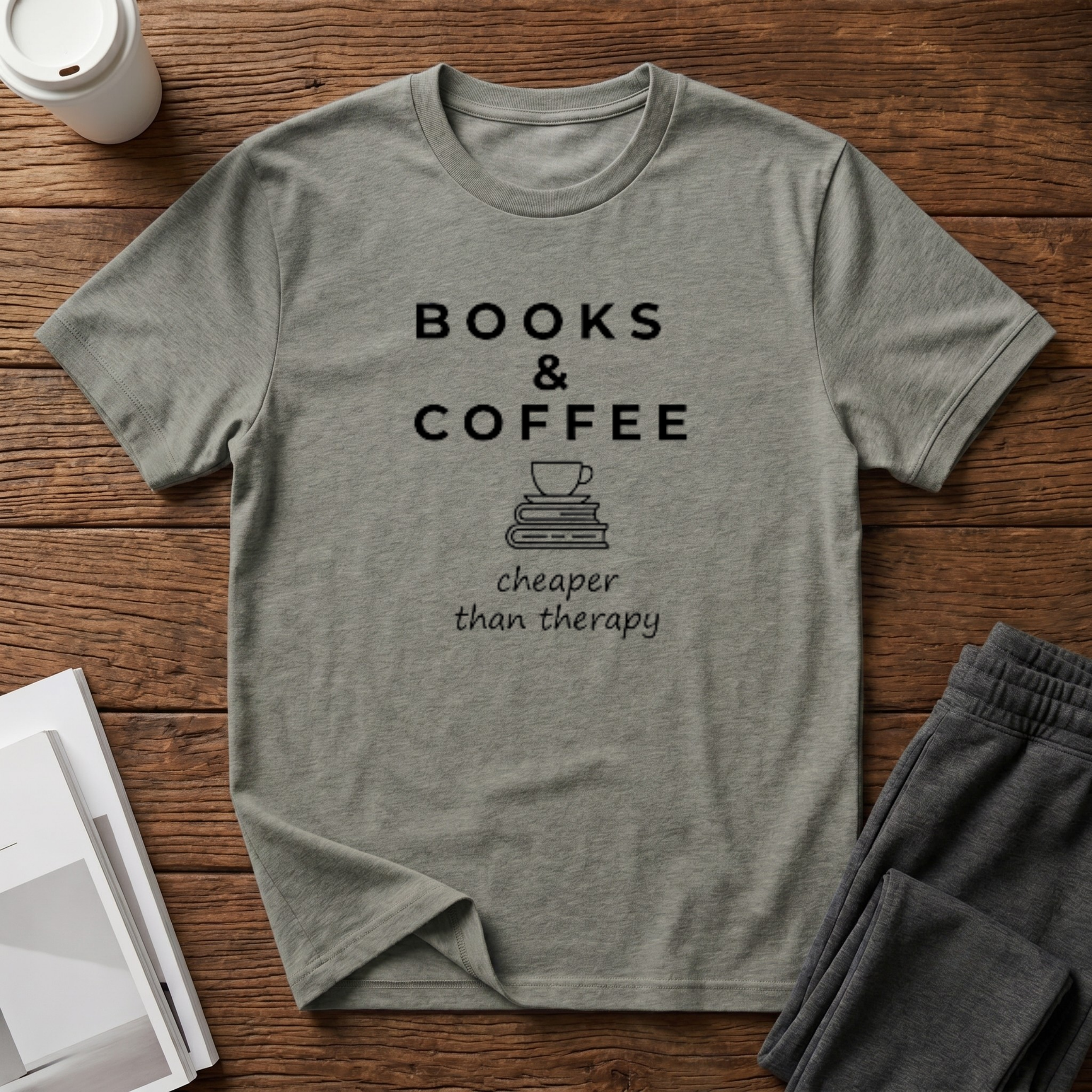 Books and Coffee T-Shirt