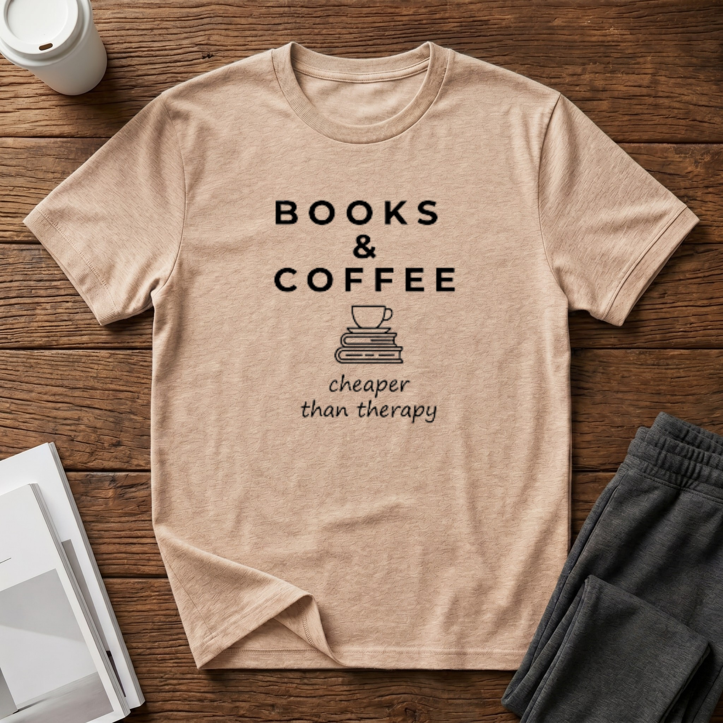 Books and Coffee T-Shirt