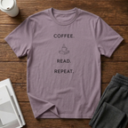 Coffee. Read. Repeat. Art T-Shirt