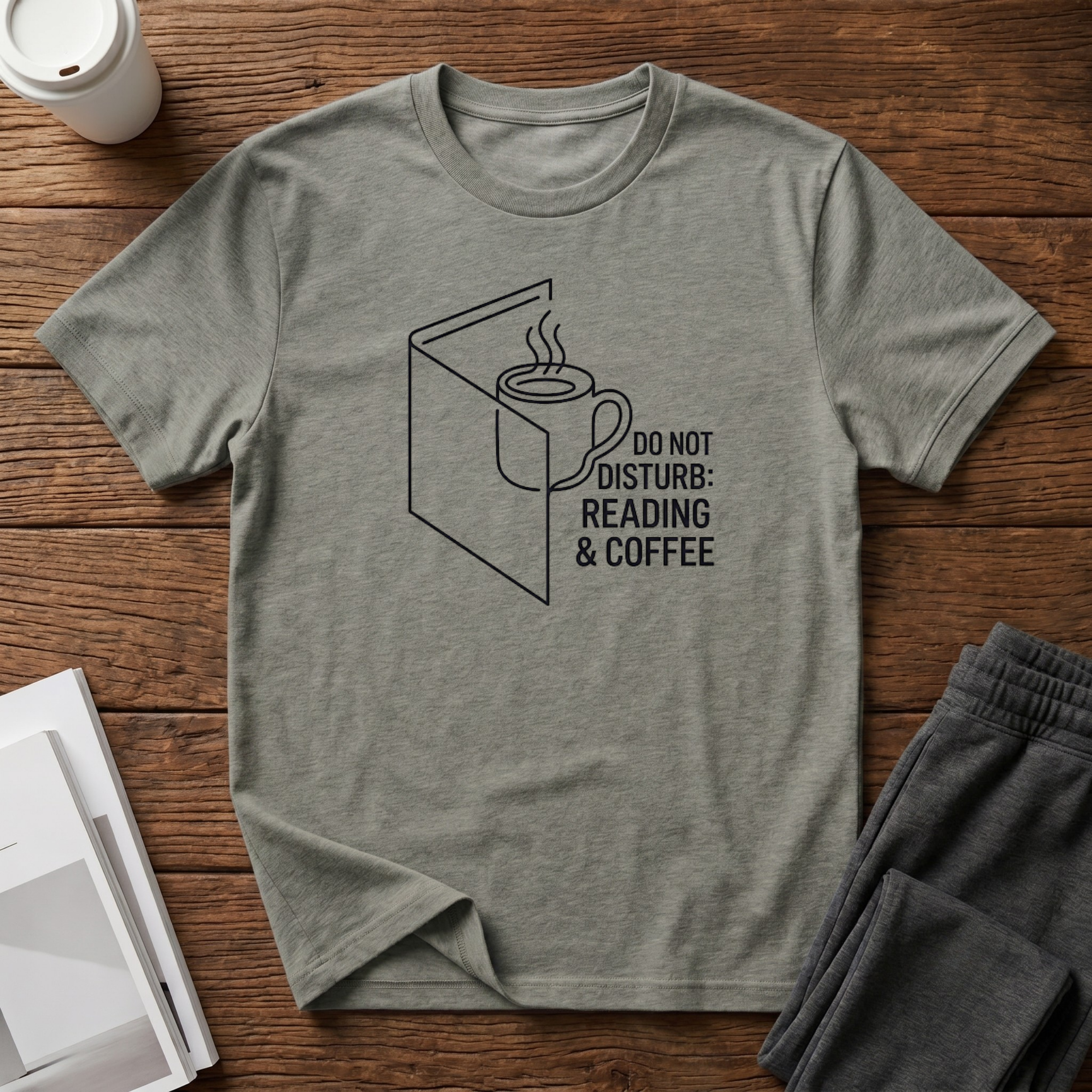 Coffee Reading  T-Shirt
