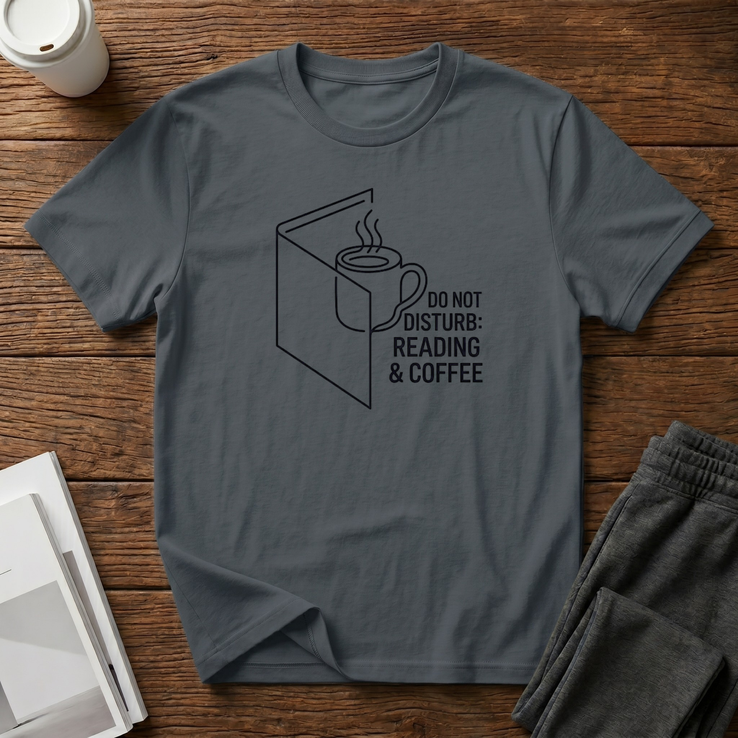 Coffee Reading  T-Shirt