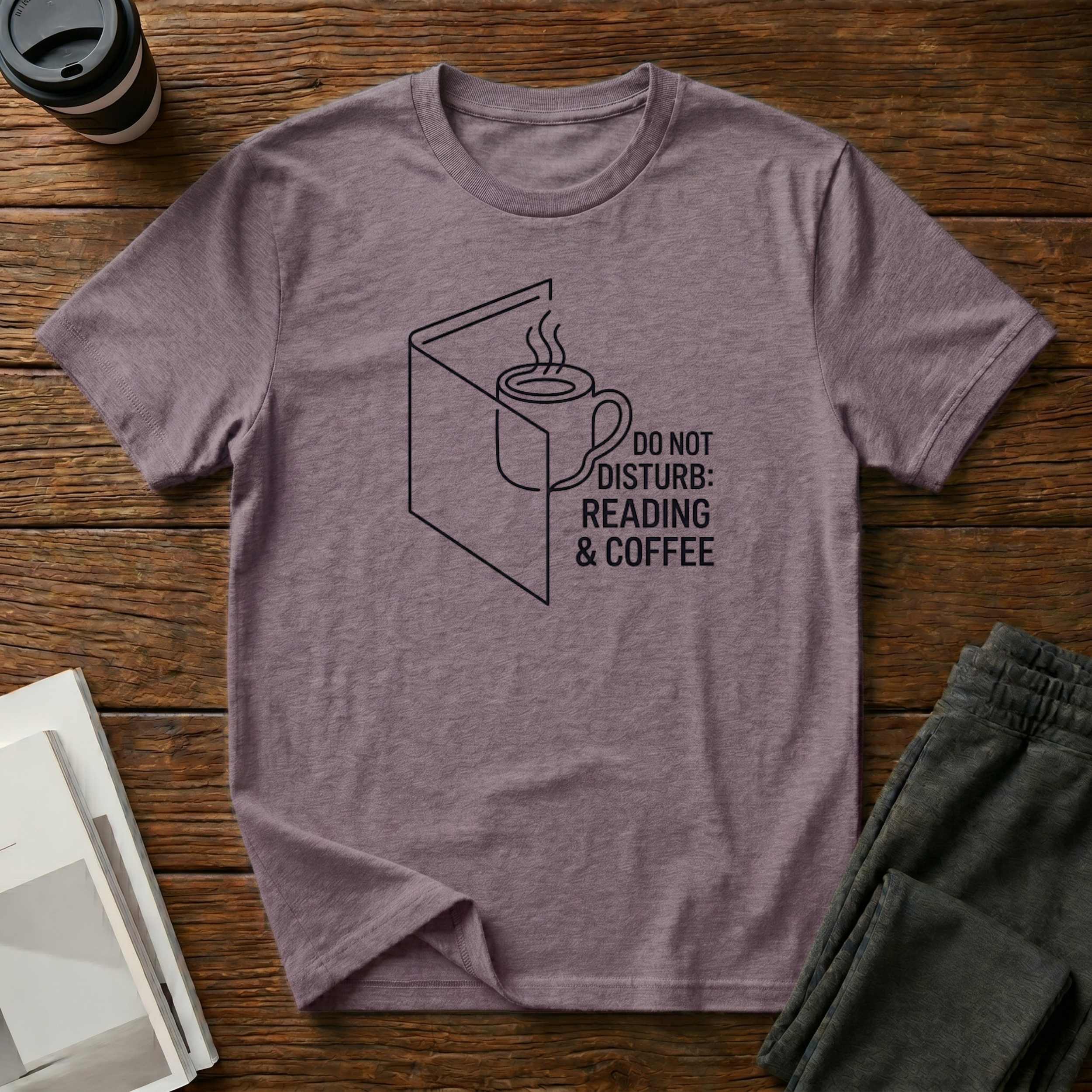 Coffee Reading  T-Shirt