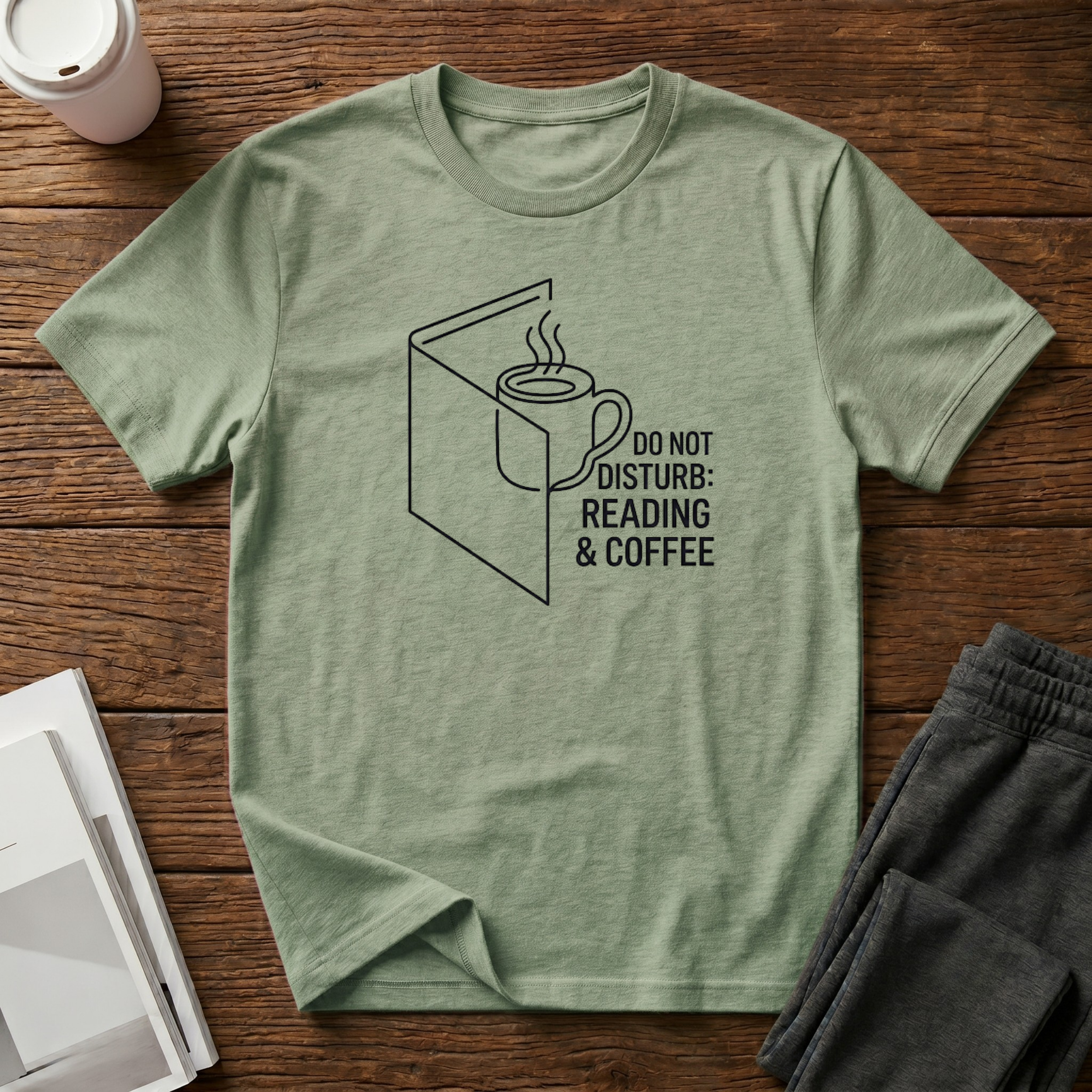 Coffee Reading  T-Shirt