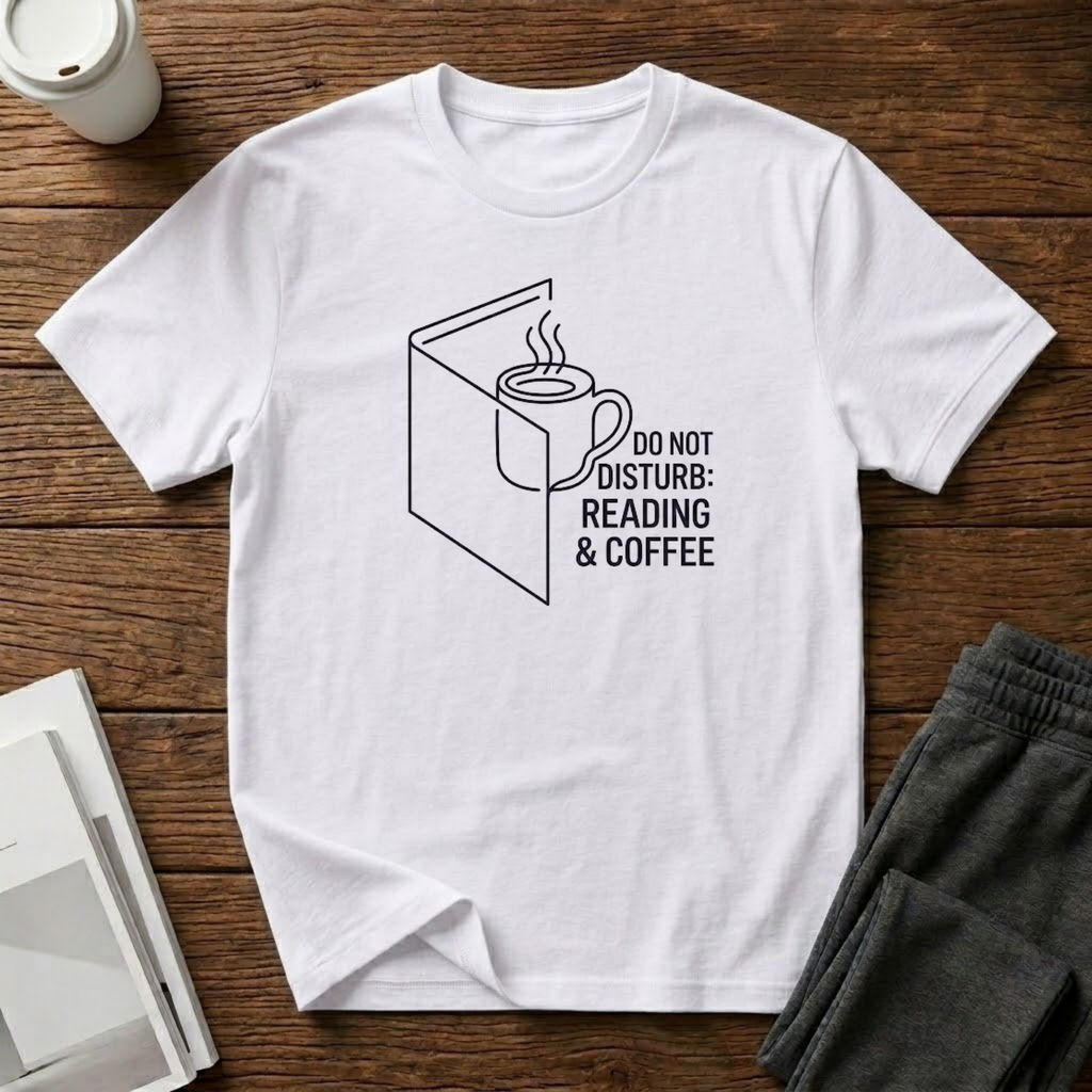 Coffee Reading  T-Shirt