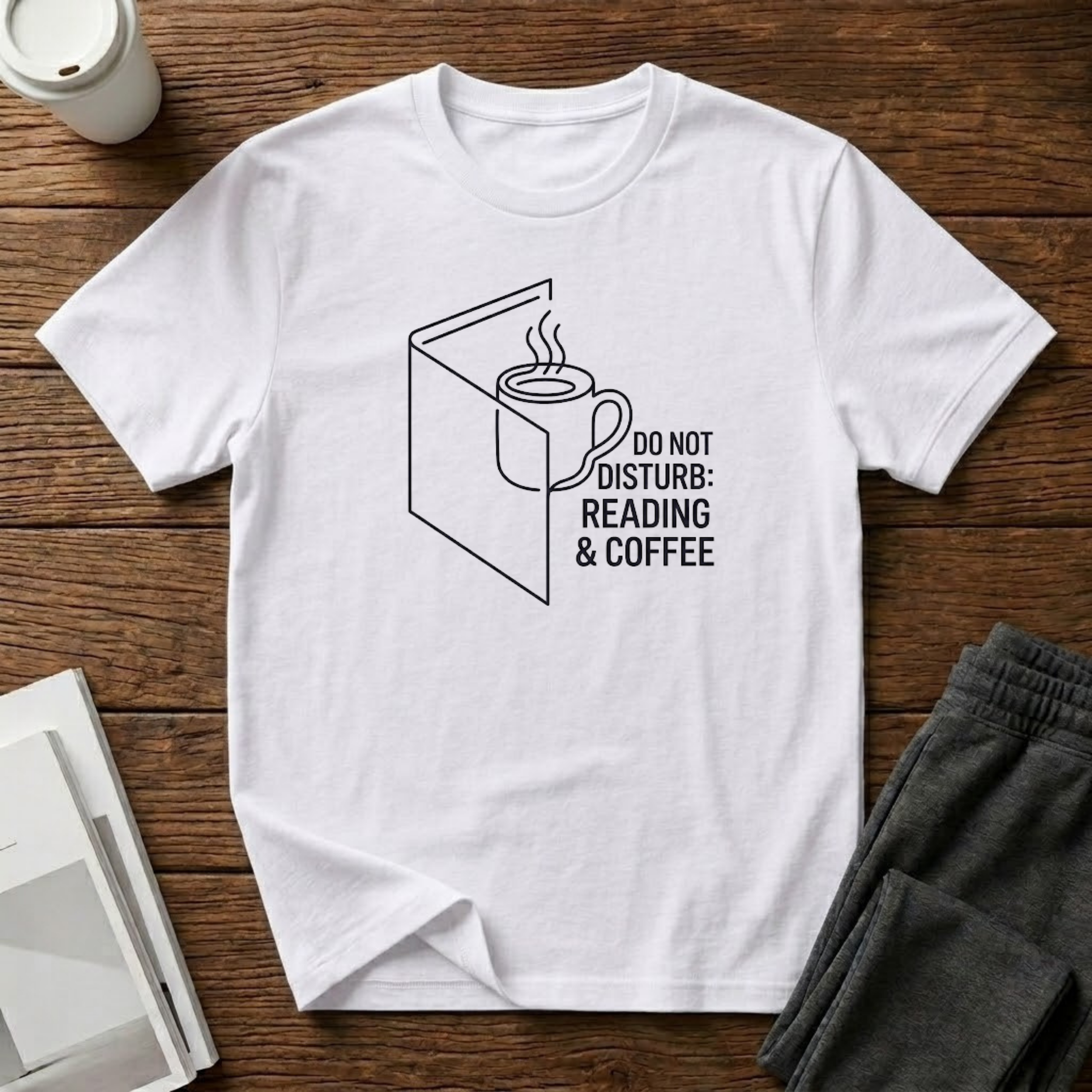 Coffee Reading  T-Shirt
