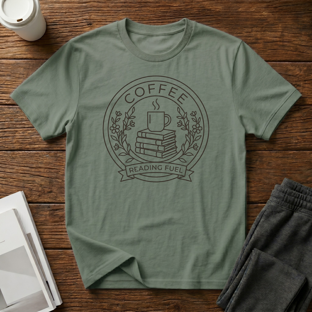 Coffee Reading Fuel T-Shirt