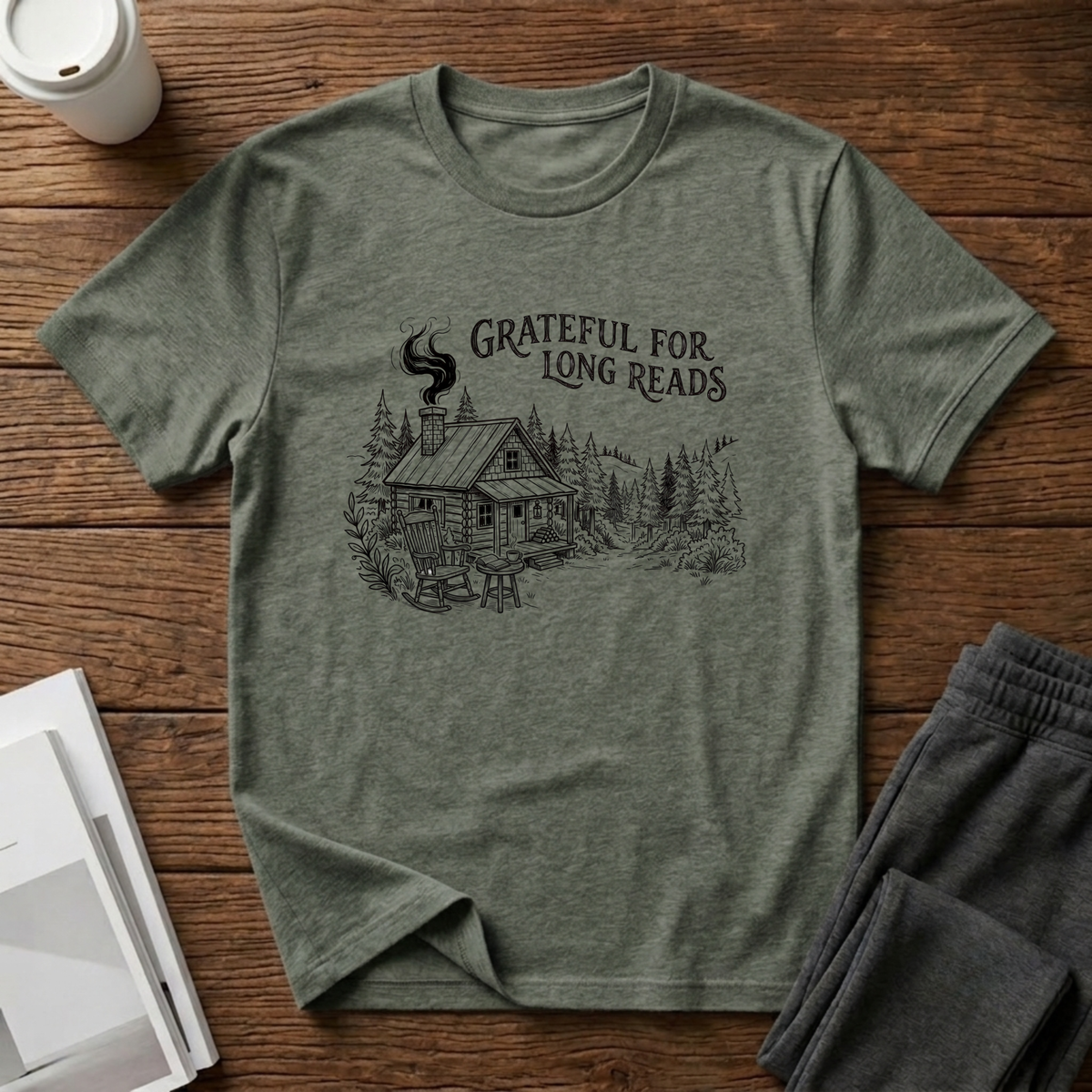 Grateful For Long Reads T-Shirt