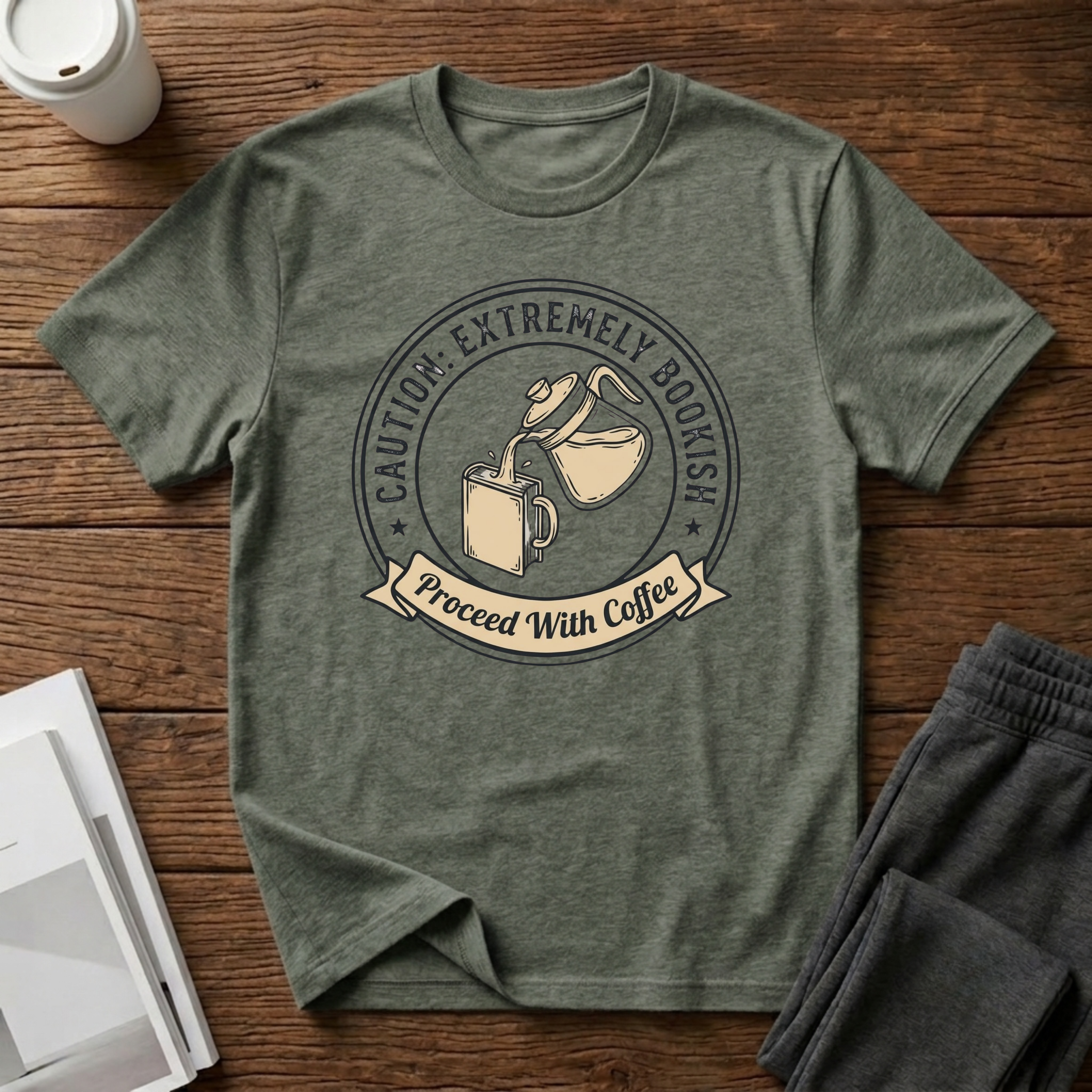 Proceed With Coffee T-Shirt