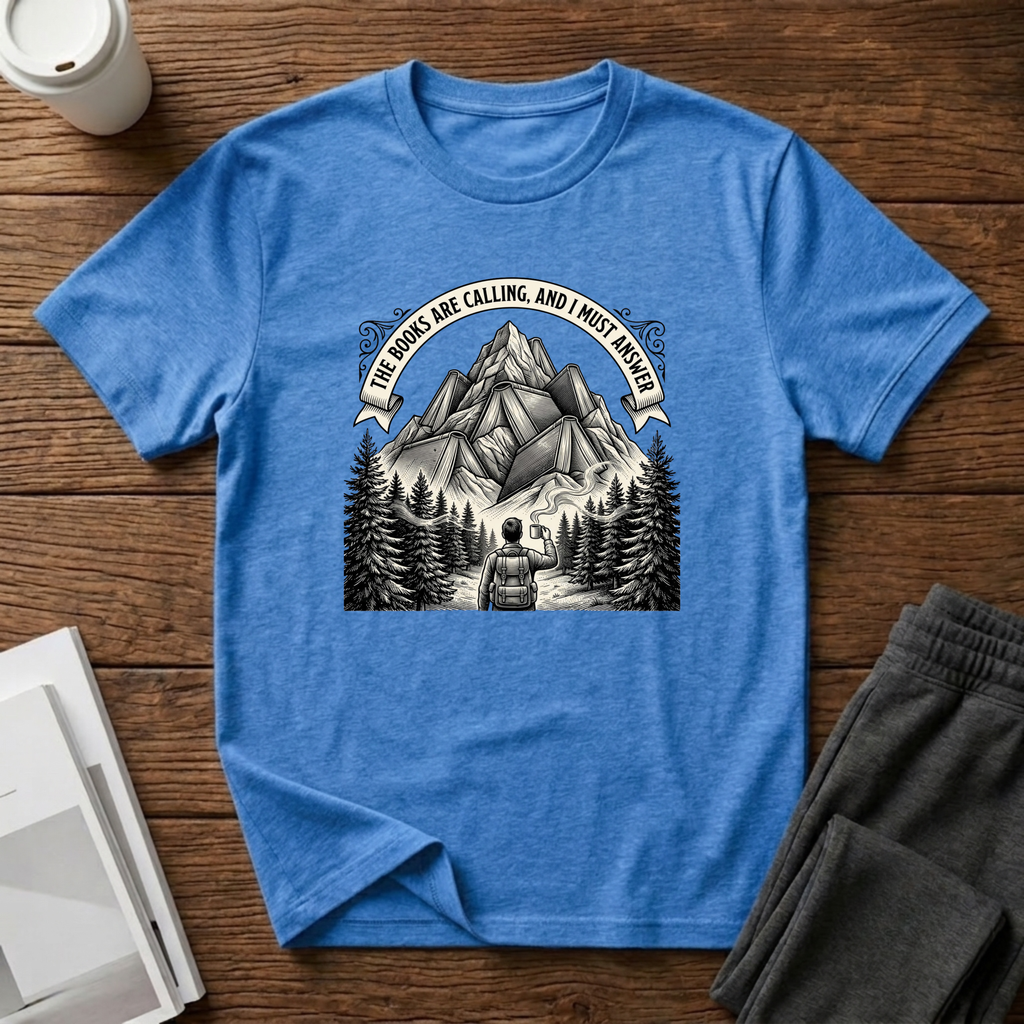 Hiking Book Mountain T-Shirt