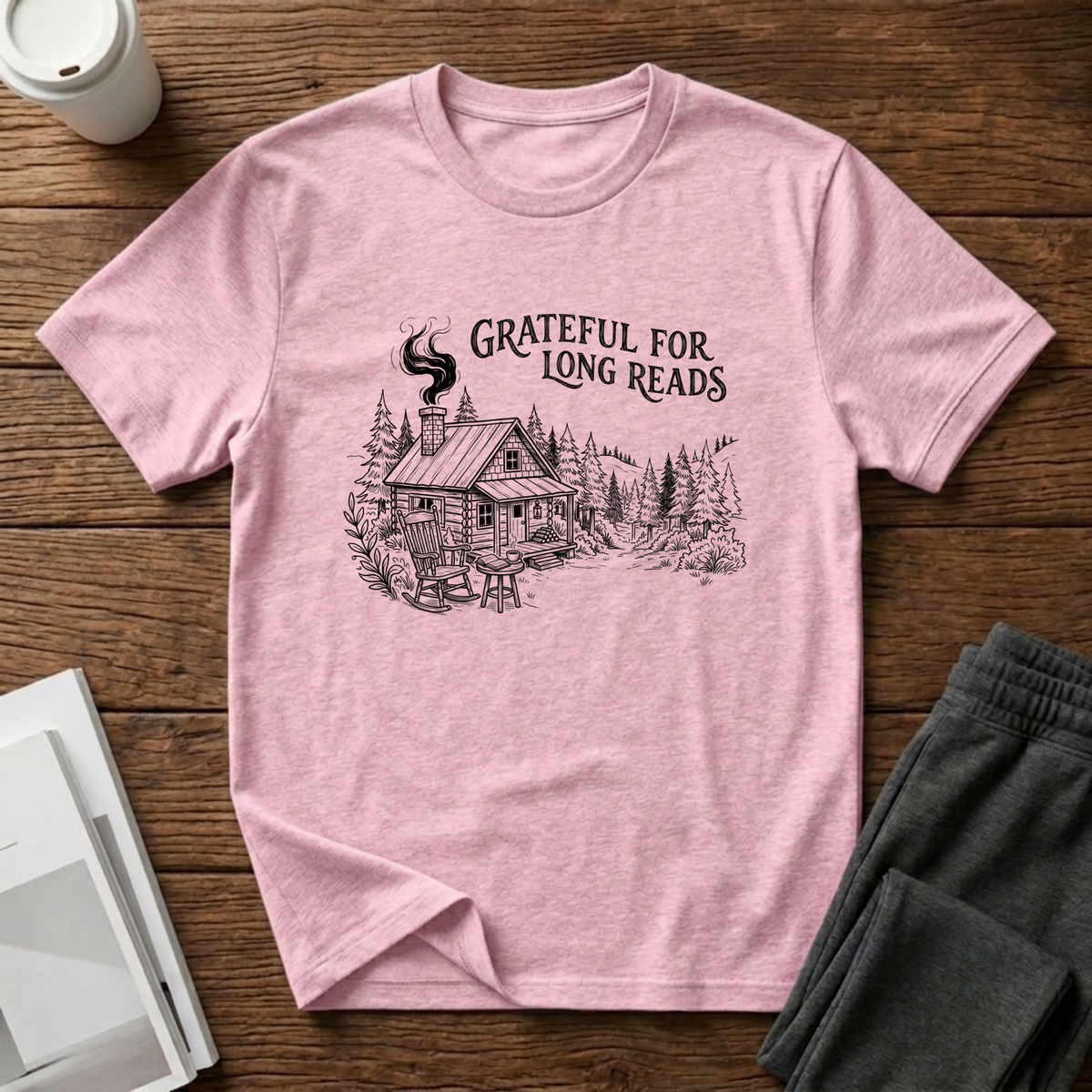 Grateful For Long Reads T-Shirt