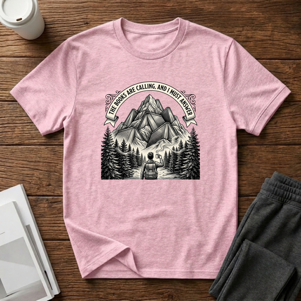 Hiking Book Mountain T-Shirt