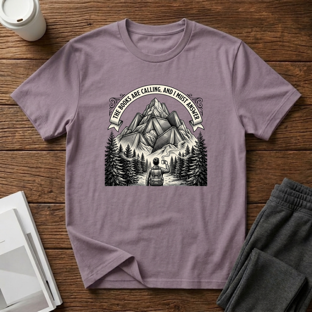 Hiking Book Mountain T-Shirt