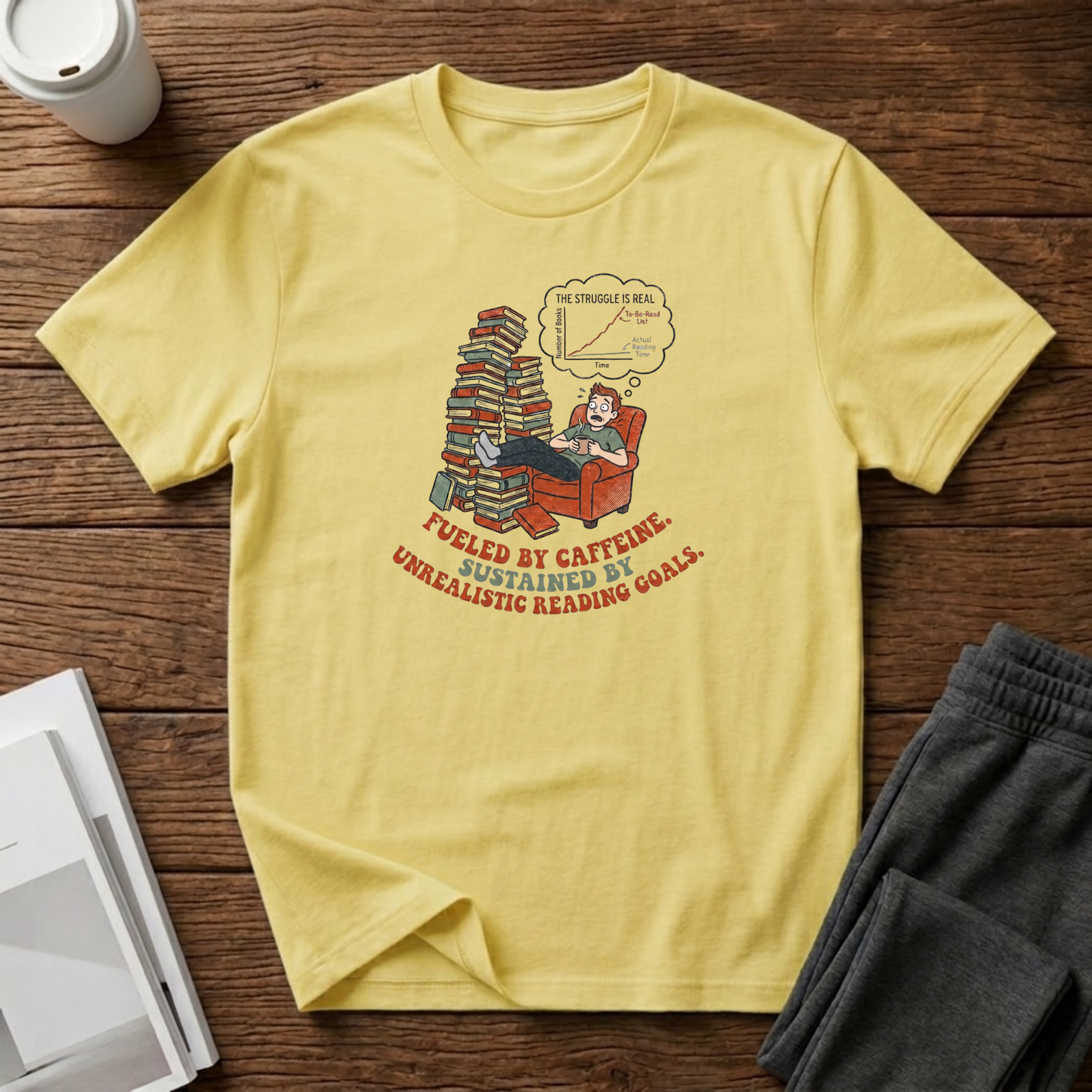 Unrealistic Reading Goals T-Shirt