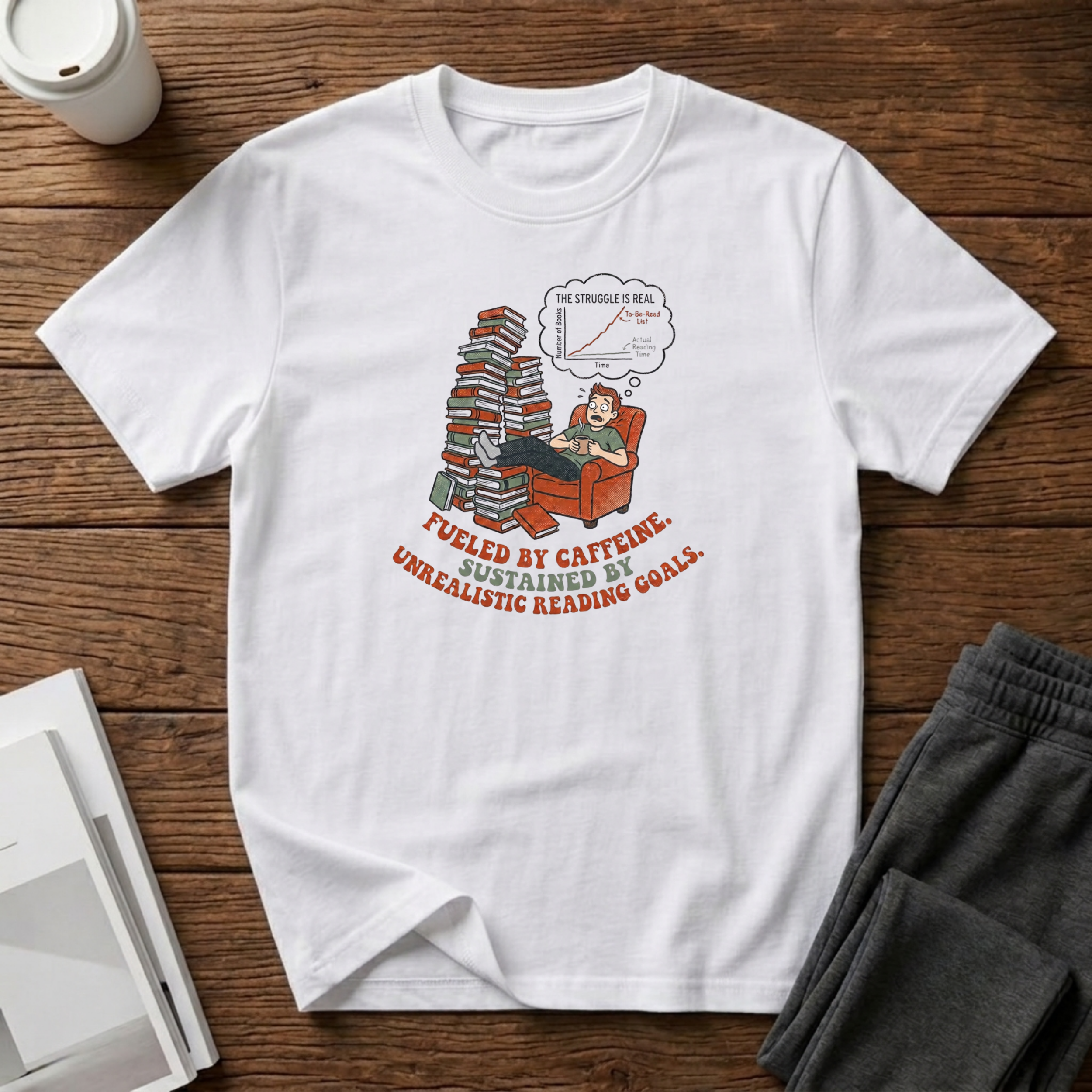 Unrealistic Reading Goals T-Shirt