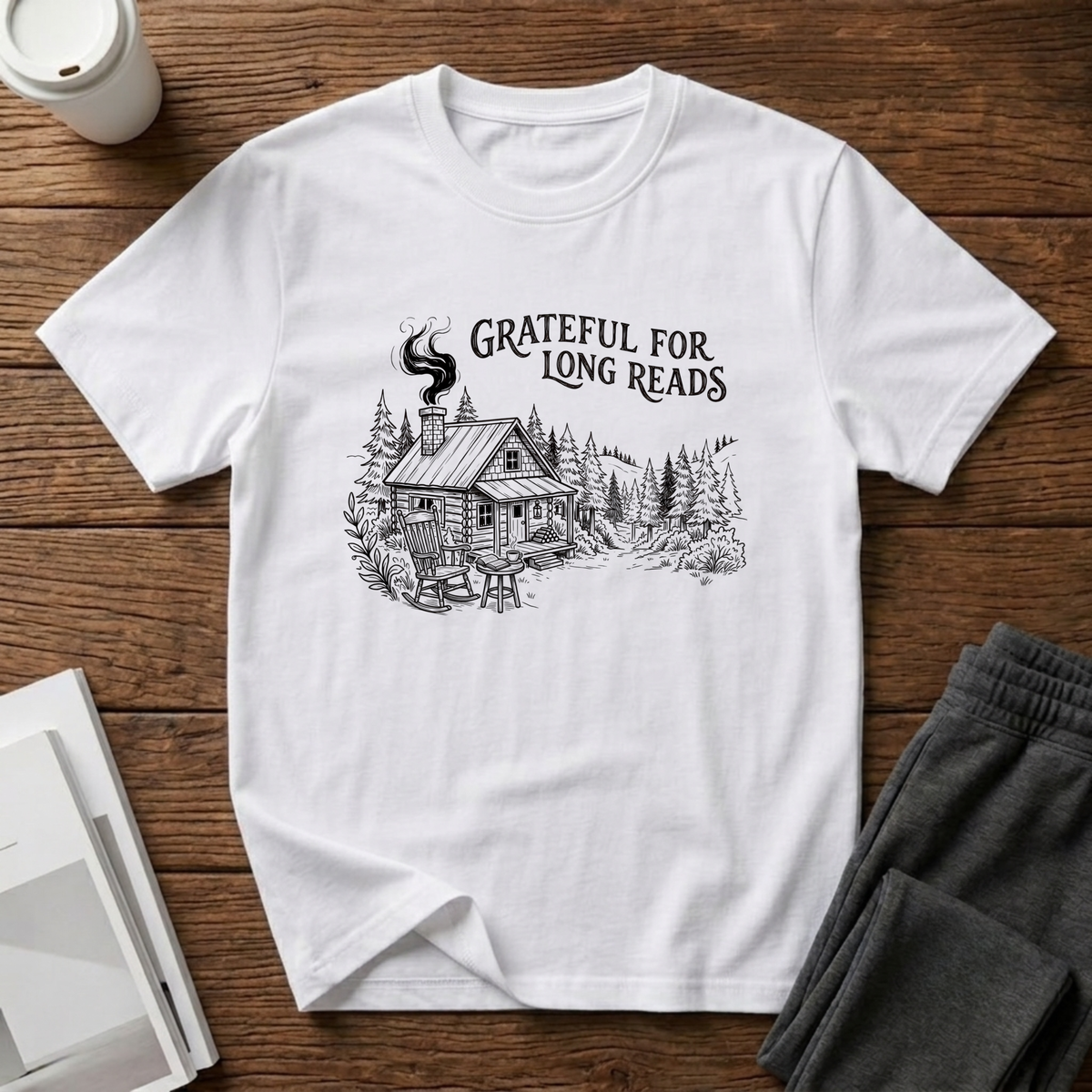 Grateful For Long Reads T-Shirt